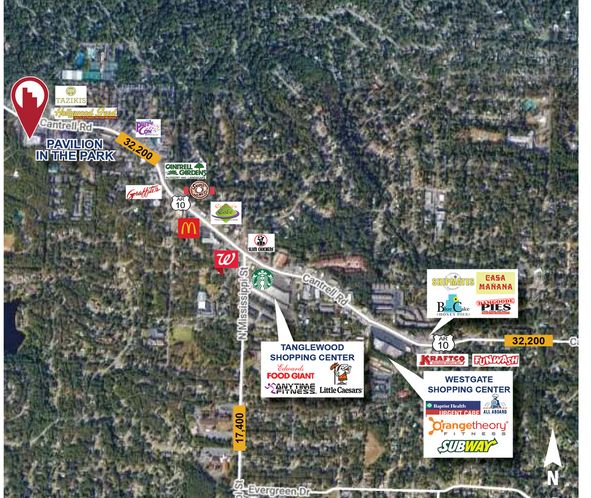 Pavilion Centre: 8315 Cantrell Rd, Little Rock, AR 72227